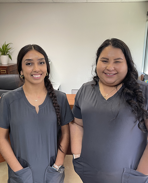 Campbell dental team members in waiting room